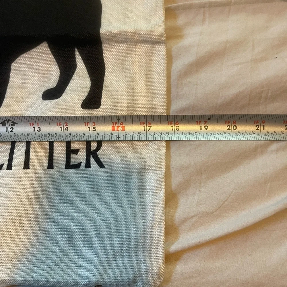 Pug Glitter Dog Pillow Cover - Black and Cream